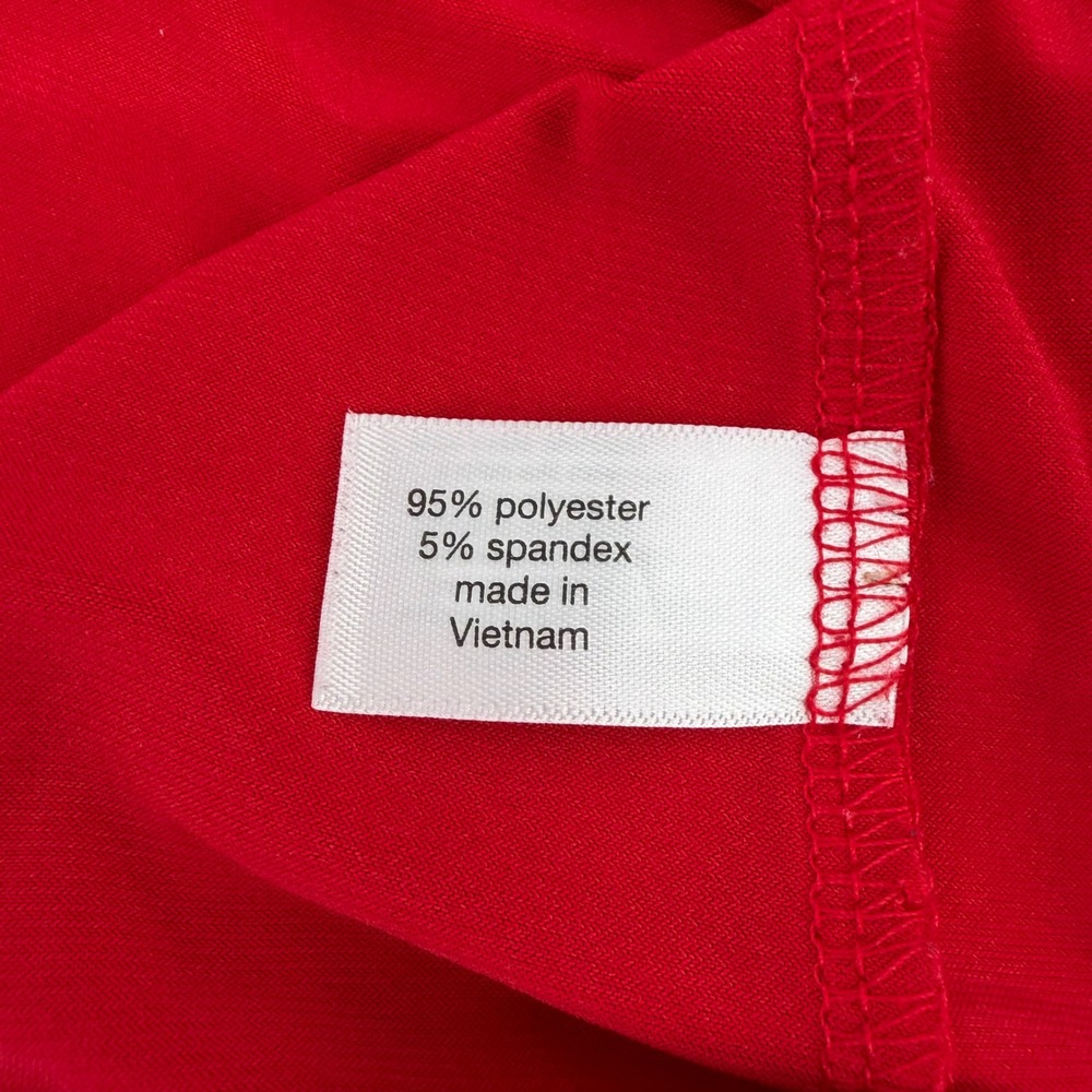 Lane Bryant Womens Red Surplice V-Neck 3/4 Sleeve Faux Wrap Top Size 18/20 - Picture 6 of 9
